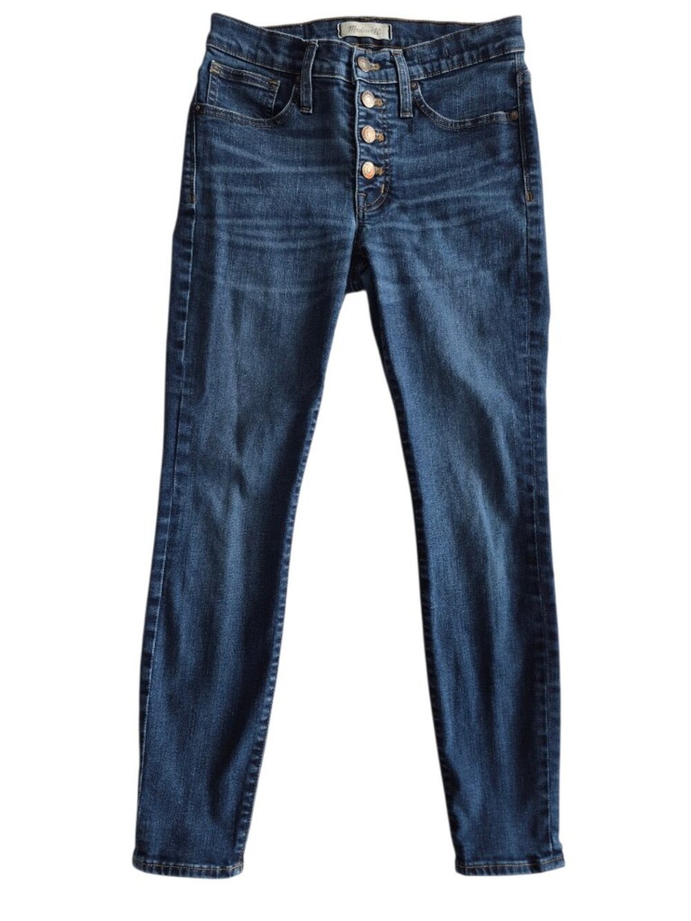 Madewell High Rise Skinny Jeans Button Fly 26 Petite 26P - Picture 2 of 10